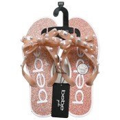 Wholesale - BEBE GIRLS BLUSH PCU SANDAL W/STUDDED BOW ASST SIZE